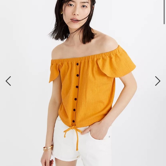 Madewell Tops - Madewell Texture & Thread Off-the-Shoulder Top